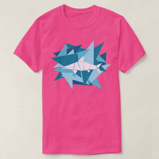 紙シャード折り紙イチョサウルス Tシャツ (デザイン正面)