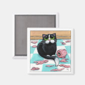 紙シュレッダー – Cat Magnet マグネット (正面/裏面)