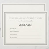 紙シルバー信用状発行 レターヘッド (正面/裏面)