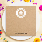 紙シンプルイヤリングジュエリー表示カード スクエア名刺