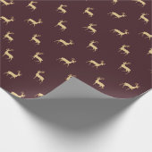 紙シンプルトナディバーガンディクリスマスラッピング ラッピングペーパー (角)