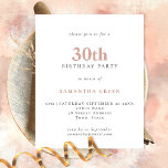 紙シンプル文字赤面30th誕生日招待状 チラシ<br><div class="desc">紙シンプル文字赤面30th誕生日招待状。カードではなく、4.5 x 5.6インチの小型の代替WITHOUT封筒（A6は最もフィットするサイズ）を提供する完全にカスタマイズ可能な、お金の紙のための価値。</div>