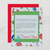 紙シーカスタマイズトサンタレター (正面/裏面)