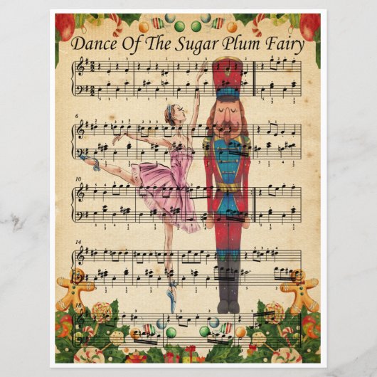 紙シーツ音楽のスガルプラムの妖精のアートダンス (正面)