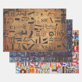 紙シートを切り離し、丁合いなどに包む ラッピングペーパーシート