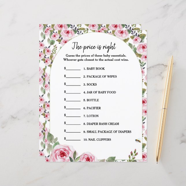 紙シートゲーム価格は正しい (正面/裏面インサイチュ)