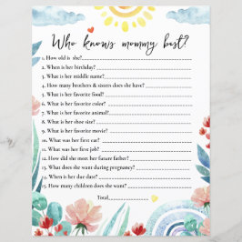 紙シートゲーム誰がママを知っ最高のている？