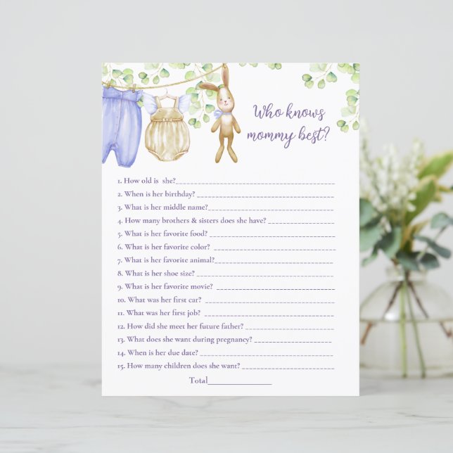 紙シートゲーム「誰がママを最高の知っている？」 (スタンド正面)