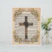 紙シートミュージックアート – 古い険しい十字架 (スタンド正面)