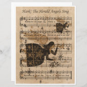紙シート音楽アートハルクザヘラルドエンジェルス歌 (正面/裏面)