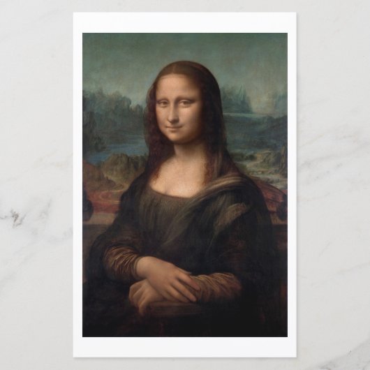 紙シート：レオナルド・ダ・ヴィンチ：モナリザ (正面)