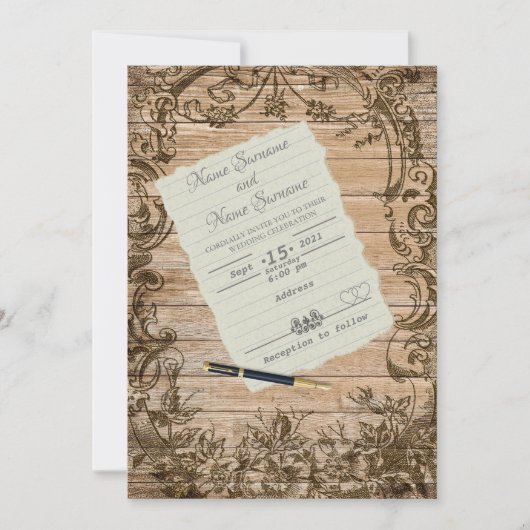 紙シート 招待状 (正面)