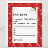 紙シート – 親愛サンタホワイト雪片 (正面/裏面)