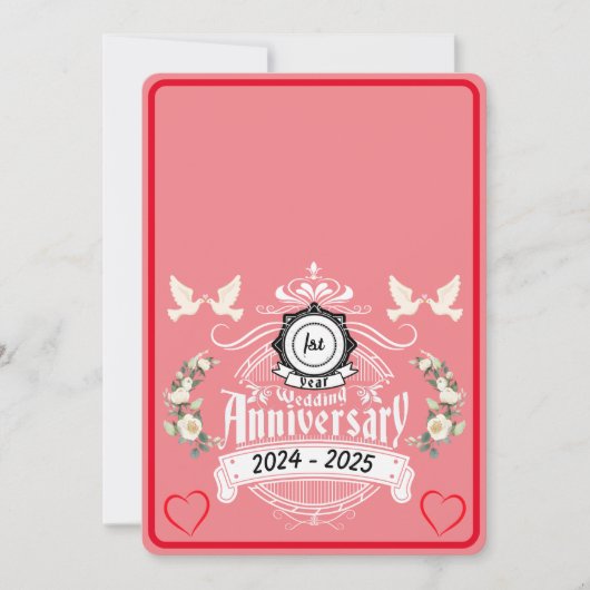 紙ジュビリー2写真一周年記念招待状 シーズンカード (正面)