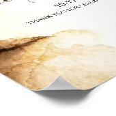 紙スクロール素朴リハーサル夕食へようこそ ポスター (角)