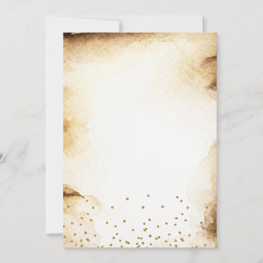 紙スクロール素朴Sweet sixteen誕生日パーティー 招待状 (裏面)