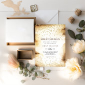 紙スクロール素朴Sweet sixteen誕生日パーティー 招待状