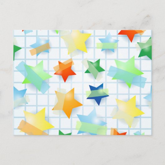 紙スター、はがき ポストカード (正面)