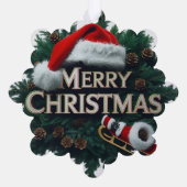 紙スノーフレークオーナメントセット – 20コンボパック オーナメントカード (裏面)