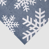 紙スノーフレークブルーホリデークリスマスパターン 薄葉紙 (詳細)