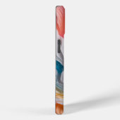 紙スプラッシュの鮮やかなグラデーション(白) Case-Mate iPhoneケース (裏面 / 右)