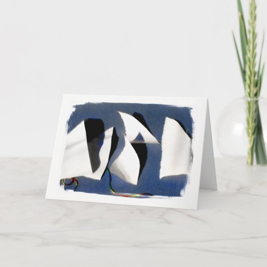 「紙セイル」グリーティングカード カード (正面)