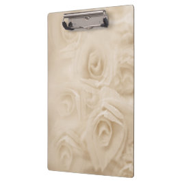紙セピアバラ クリップボード