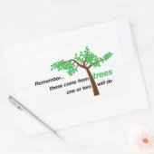 紙タオルディスペンサーシール 長方形シール (封筒)