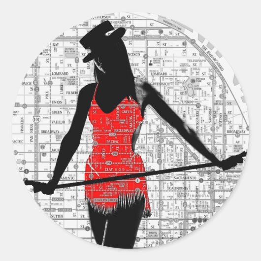 紙ダンスSF ラウンドシール (正面)