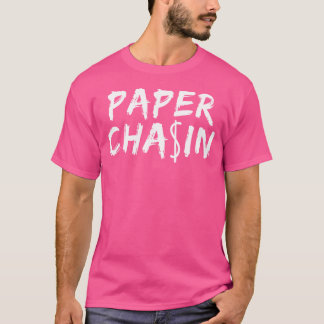 紙チャシンアーバンヒップホップスタイルハスラー Tシャツ