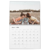 紙ツリーカラフルクリスマスフォトカレンダー カレンダー (3月 2026)