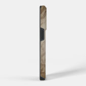 紙テクスチャの背景のスカル iPhoneケース (右側面)
