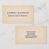 紙テクスチャの背景 名刺 (正面/裏面)