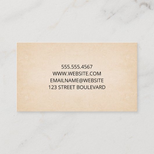 紙テクスチャの背景 名刺 (裏面)