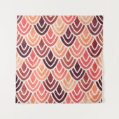 紙テクスチャ上のシームレスな幾何学的パターン タペストリー (正面)