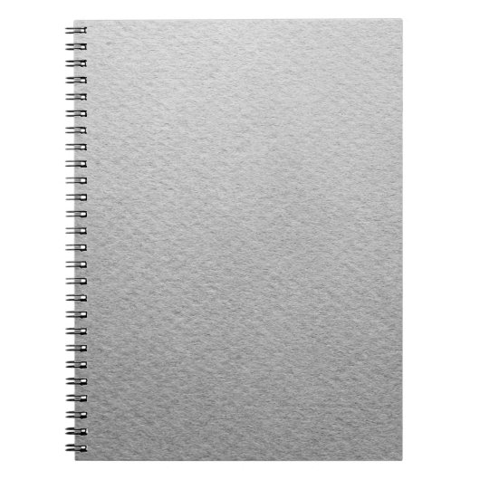 紙テクスチャ請求灰色カラー ノートブック (正面)