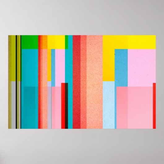 紙テクスチャ – カラフル背景デザイン ポスター (正面)