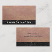 紙テクスチャ |ブラック石板大理石 名刺 (正面/裏面)