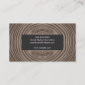 紙テクスチャ | 木目 名刺 (裏面)