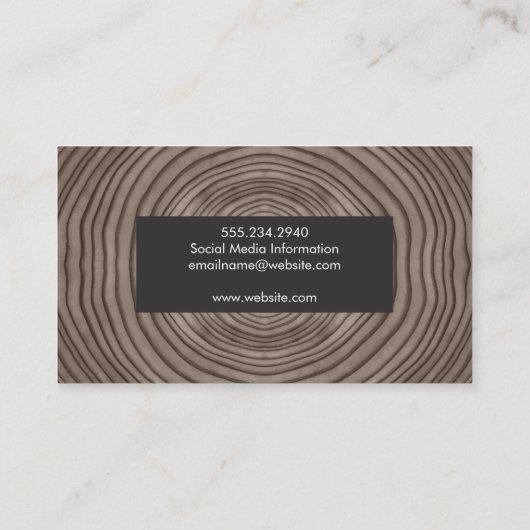 紙テクスチャ | 木目 名刺 (裏面)