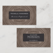 紙テクスチャ | 木目 名刺 (正面/裏面)