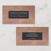 紙テクスチャ |濃いグレーフレーム 名刺 (正面/裏面)