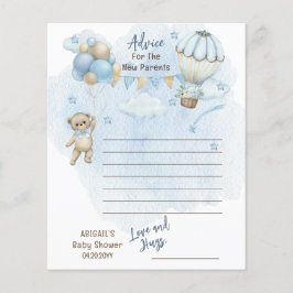 紙テディベアバーリーウェイベビーシャワーアドバイス