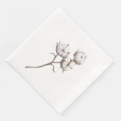 紙ディナーナプキンズウィズコットンデザイン (コーナー)