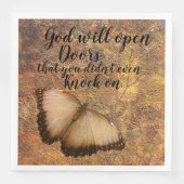 紙ディナーナプキン神ドアを開く宗教 (正面)