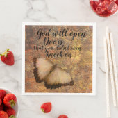 紙ディナーナプキン神ドアを開く宗教 (インサイチュ)