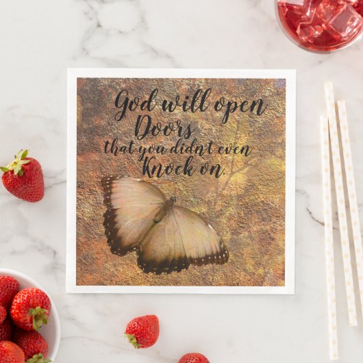 紙ディナーナプキン神ドアを開く宗教 (インサイチュ)