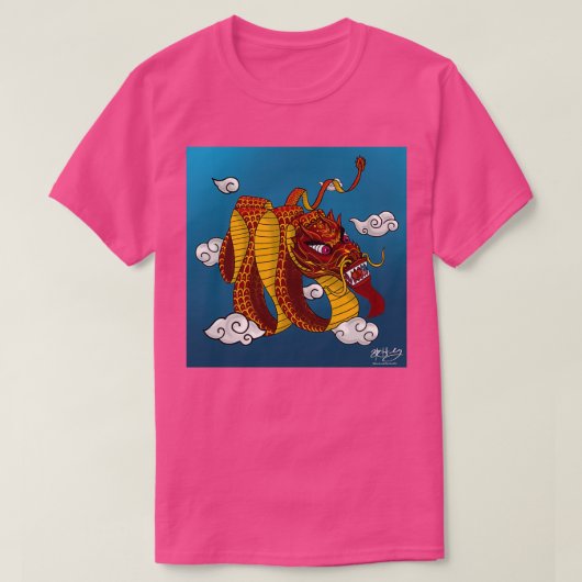 紙ドラゴン Tシャツ (デザイン正面)