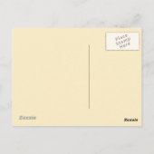 紙ドールと先住民アメリカのインド服 ポストカード (裏面)