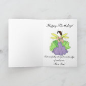 紙ドールバレリーナハッピーバースデーカード カード (内部)